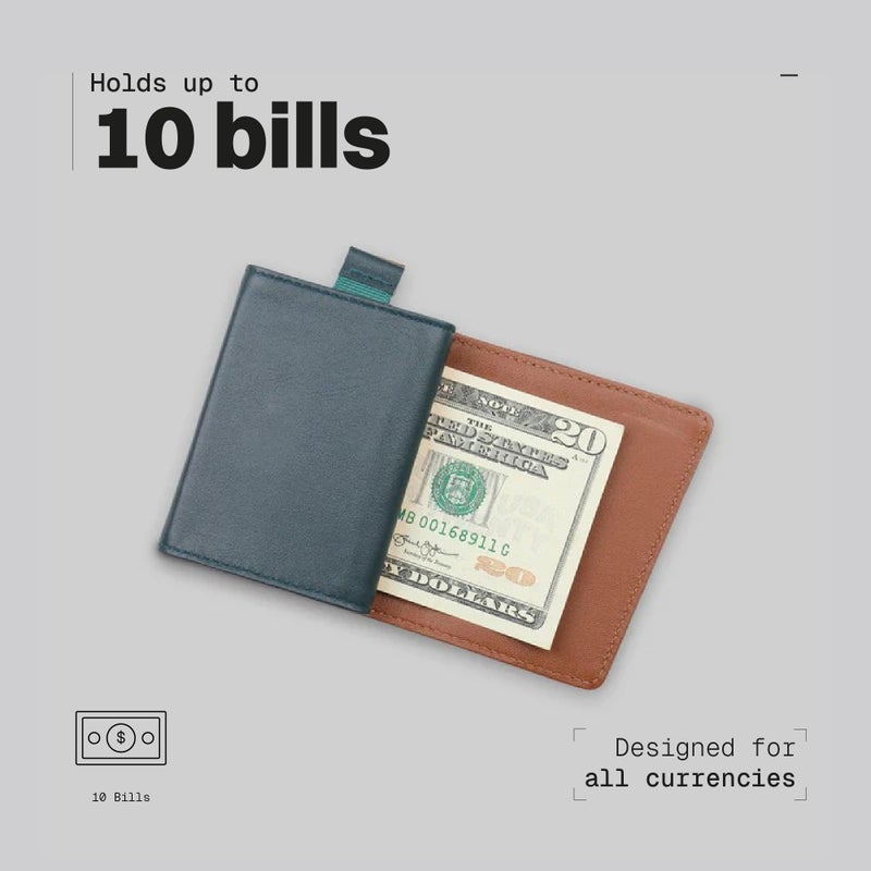 The Frenchie Co. - Speed Wallet Mini - Ultra-Slim RFID Card Holder - Quick-Access Pull Tab - Minimalist Front Pocket Wallet in Full-Grain Italian Leather - Image 5